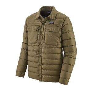 Patagonia Men's Silent Down Shirt Jacket XL Cargo Green